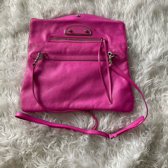 💖 Balenciaga metallic edge lambskin envelop clutch bag Rose 💖 - Picture 10 of 14